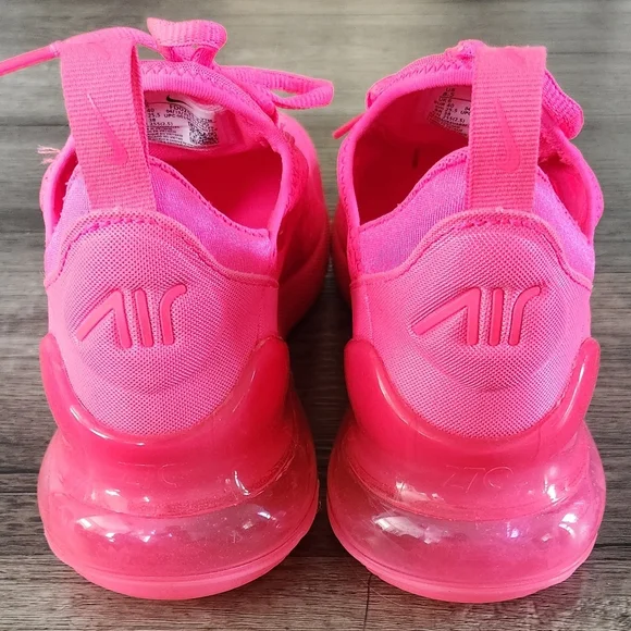 *NEAR NEW* Nike Airmax Air Max 270 Sz 8.5 Vibrant Neon Bright Hyper Triple Pink - Picture 5 of 12